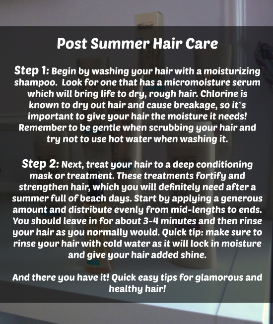 post summer hair care