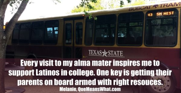 Texas State University Tram - HSF has resources for parents to prepare kids for college.