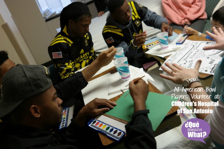 2015 US Army All-American Bowl Players Volunteer at CHofSA QueMeansWhat.com