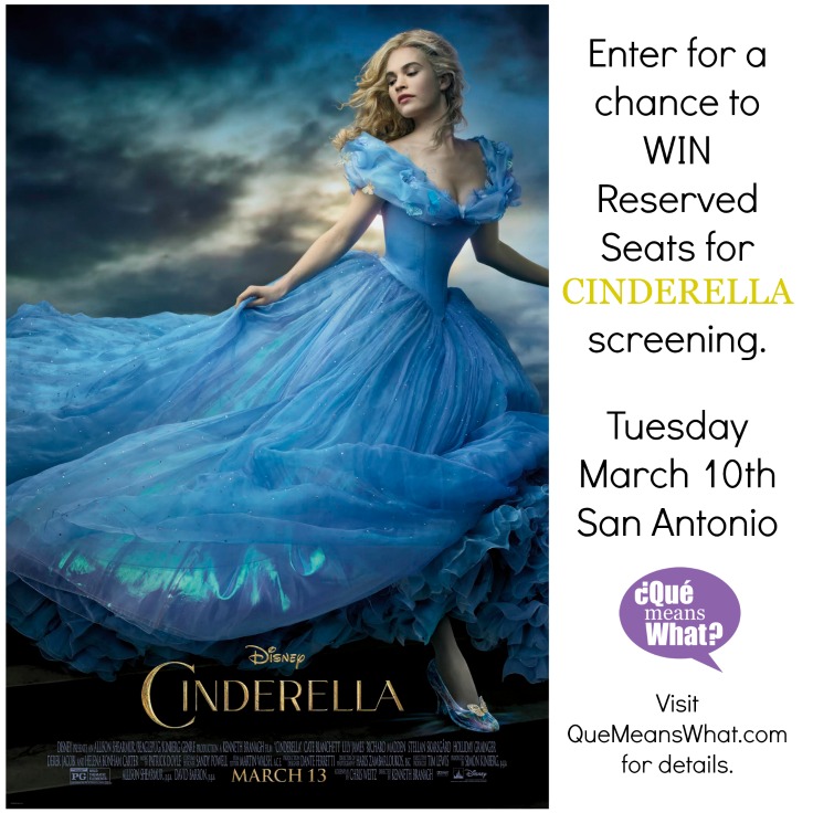 Cinderella Movie Screening San Antonio QueMeansWhat.com