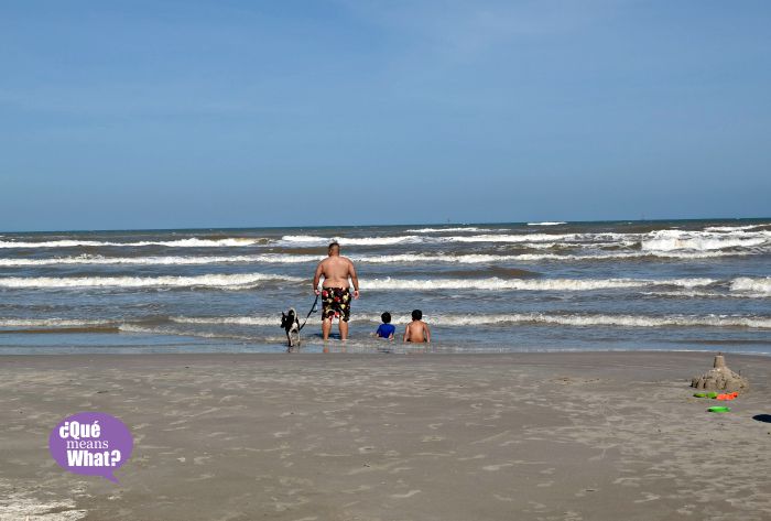 Family time on the beach - QueMeansWhat