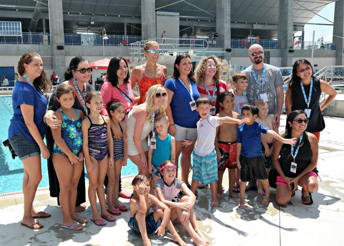 SATXBloggers with Dara Torres at Swim Texas Event #FunnestSport