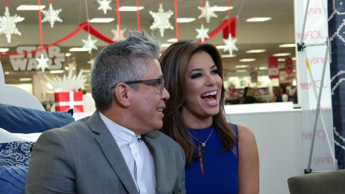 Journalist Michael Quintanilla and Eva Longoria
