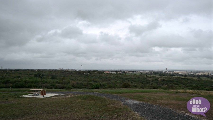 A view from the top at Pearsall Park Trailhead - Que Means What