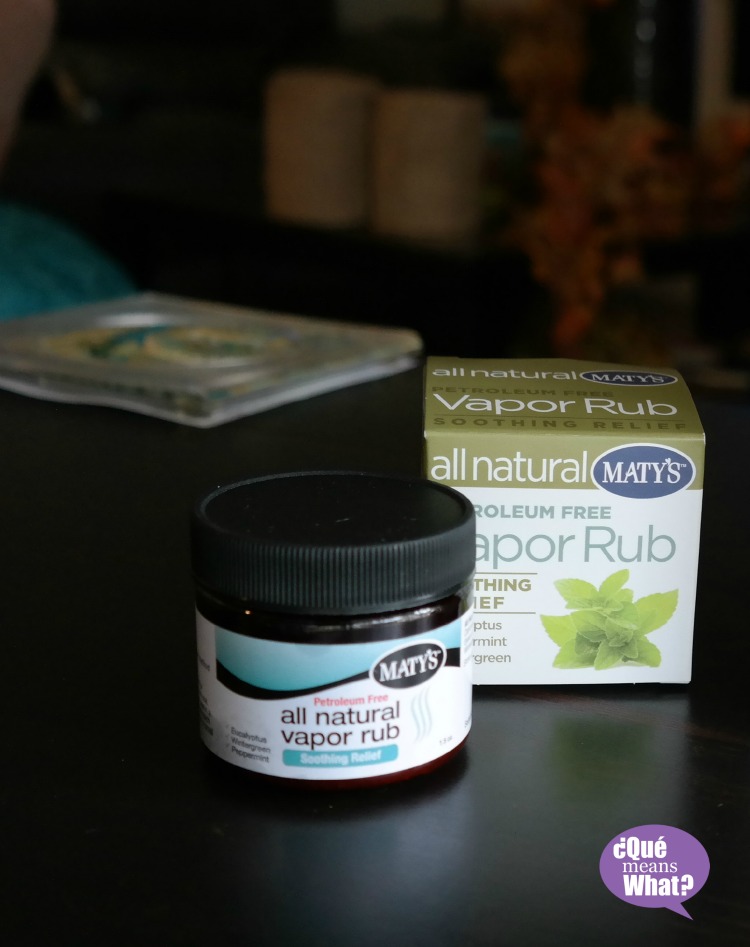 Maty's All Natural Vapor Rub Review on QueMeanswhat.com
