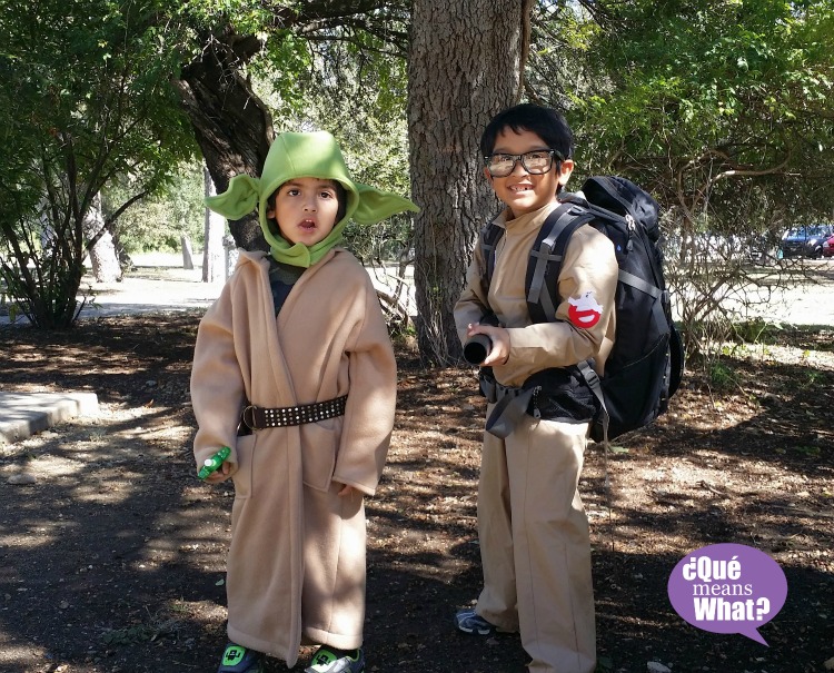 Yoda and Ghostbusters Halloween Costumes