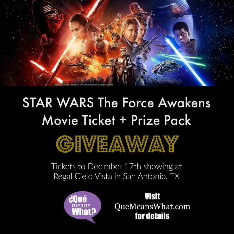 Star Wars The Force Awakens Movie Ticket San Antonio Giveaway