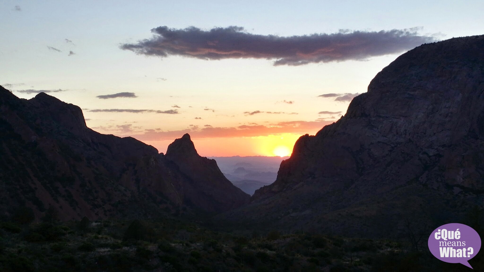Sunset at the Window at Big Bend National Park