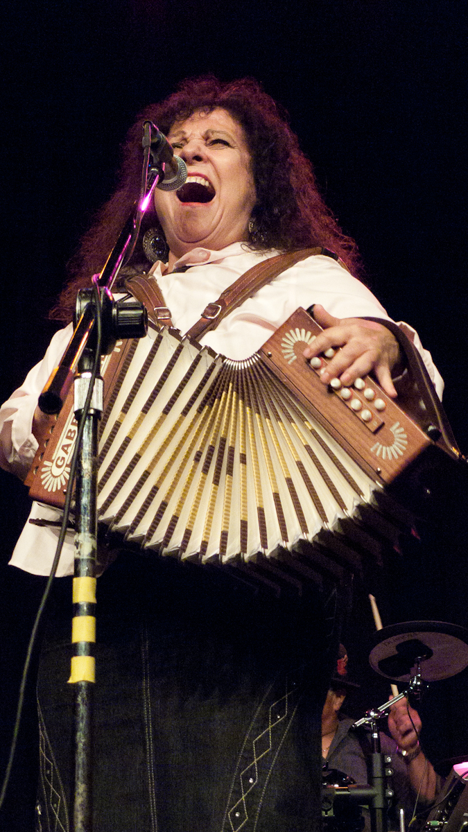 Eva Ybarra at the Tejano Conjunto Festival (Photo courtesy of GCAC)
