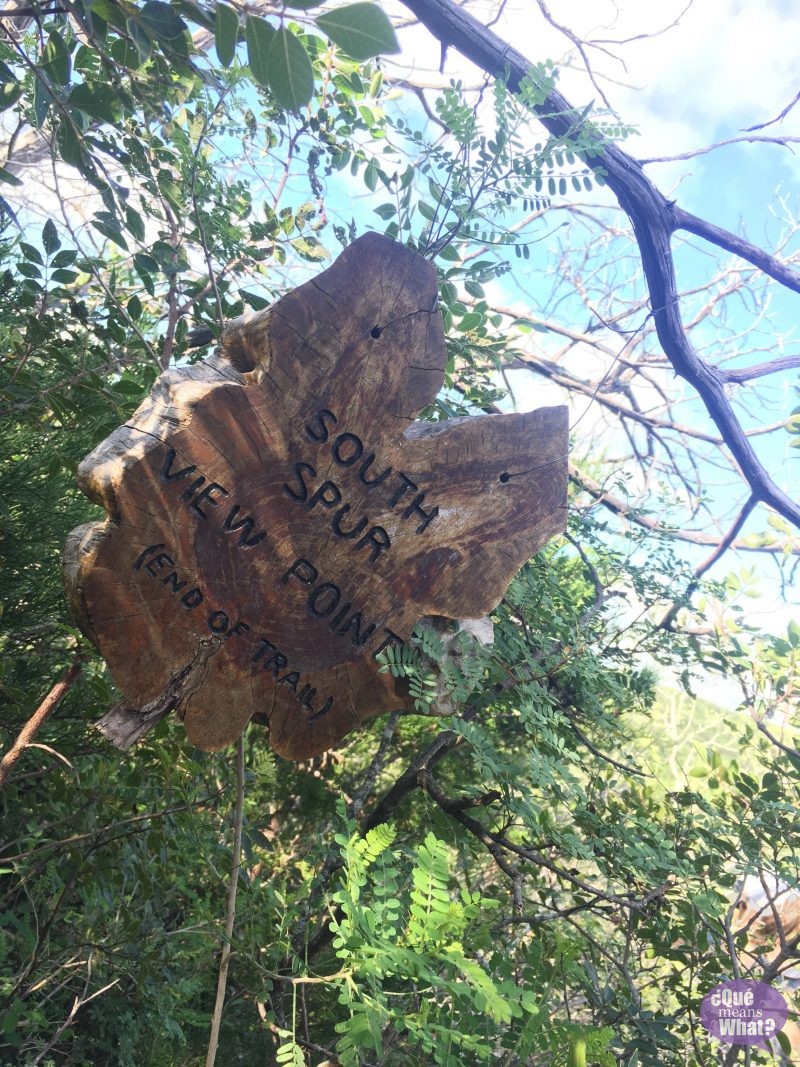 South Spur Trail at Goverment Canyon - Que Means What