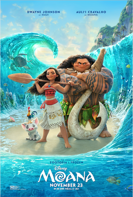 Moana Movie Poster - In theaters November 23