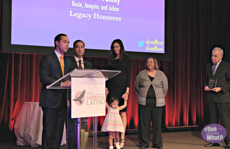 Rosie Castro, Joaquin Castro, Julian Castro at American Latino Influencer Awards 2015 - QueMeansWhat