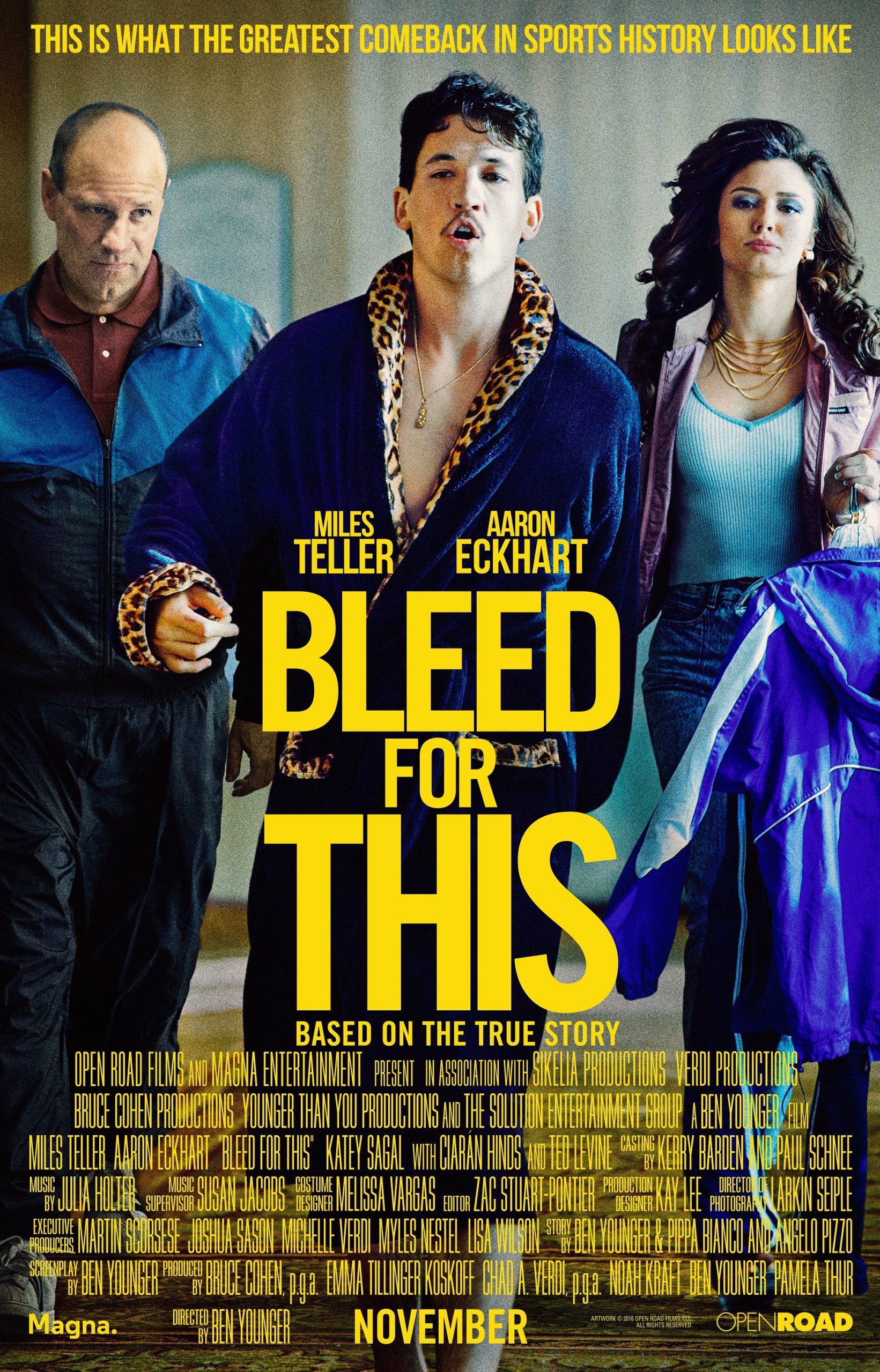 Bleed for This Movie Poster - Movie Review on QueMeansWhat.com