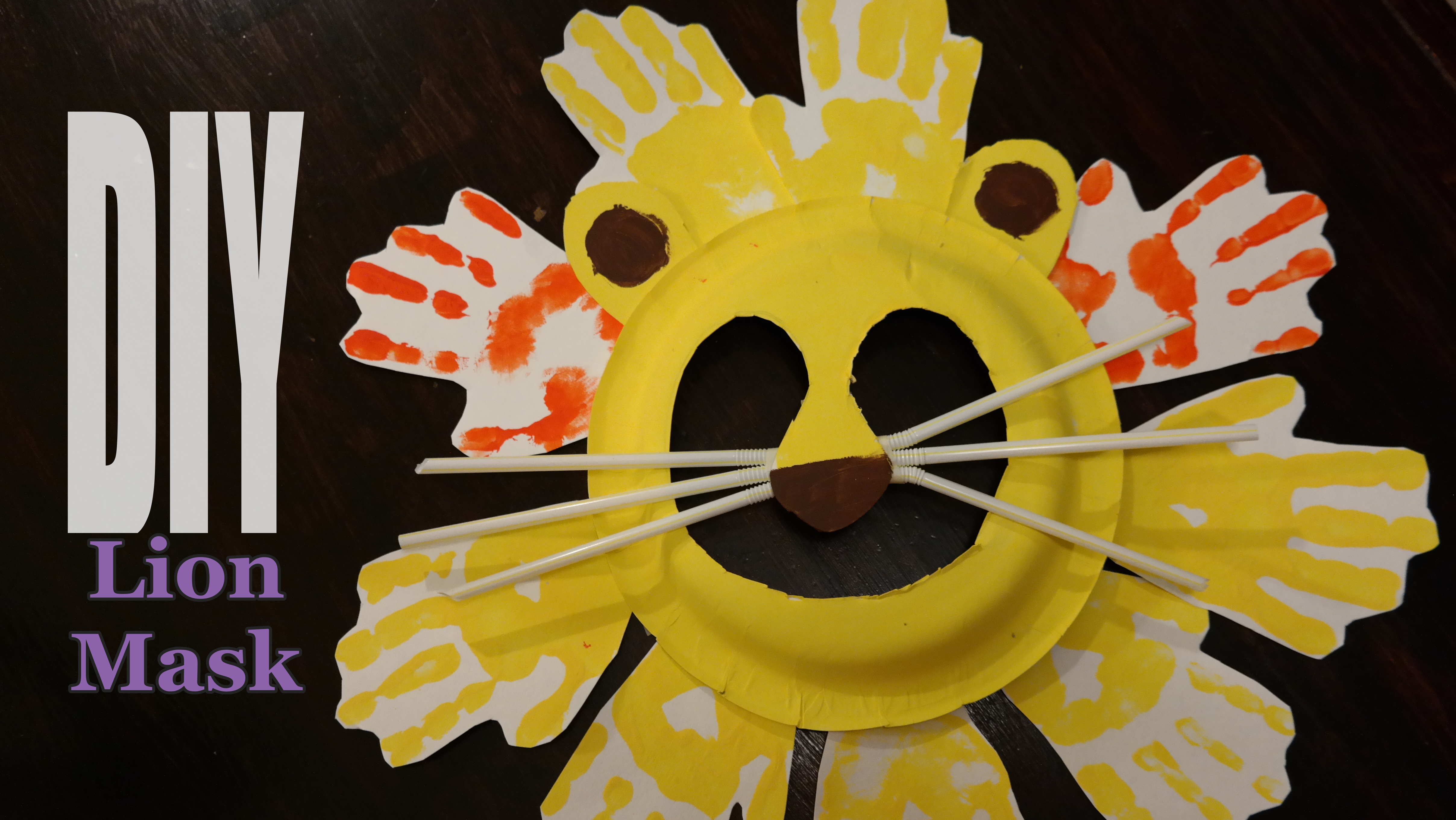 10-Step Lion Mask Kids Craft - QueMeansWhat.com