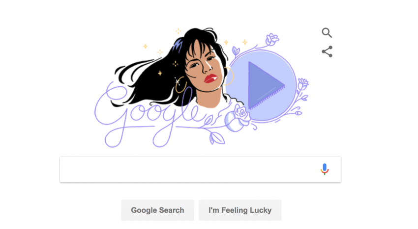 Selena Google Doodle 