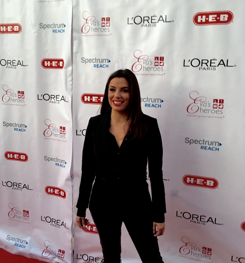 Eva Longoria on Red Carpet at Eva's Heroes Event