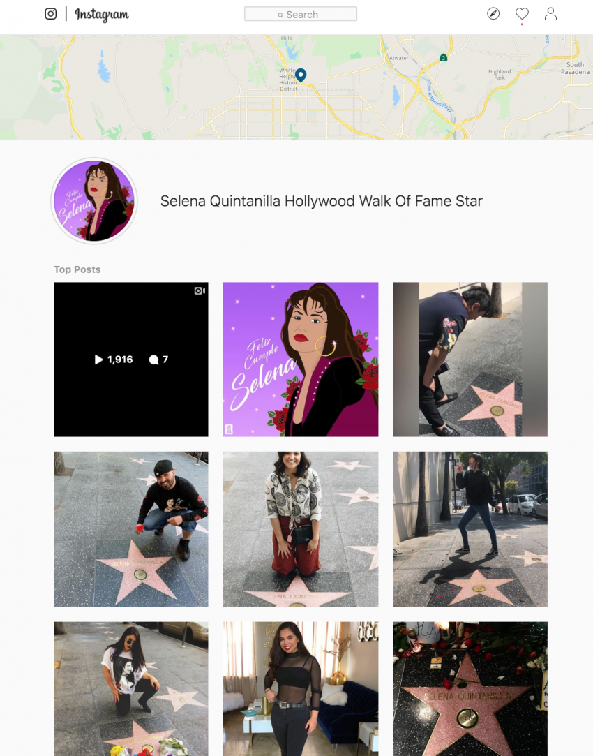 Selena Hollywood Star Location