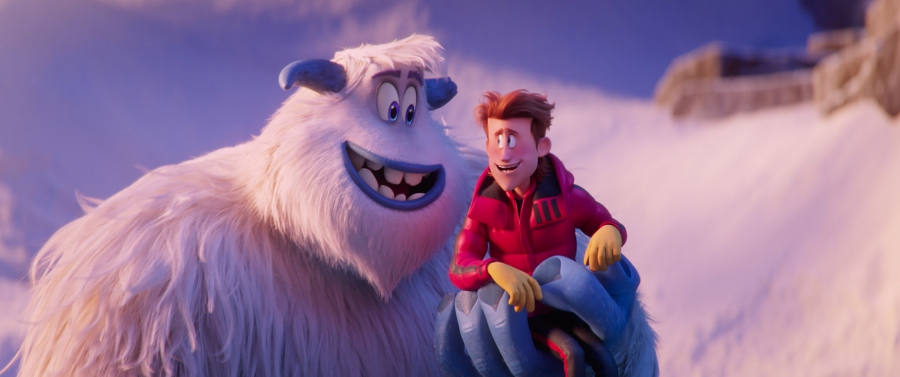 (L-R) Migo voiced by CHANNING TATUM and Percy voiced by JAMES CORDEN in the new animated adventure "SMALLFOOT," from Warner Bros. Pictures and Warner Animation Group. Courtesy of Warner Bros. Pictures