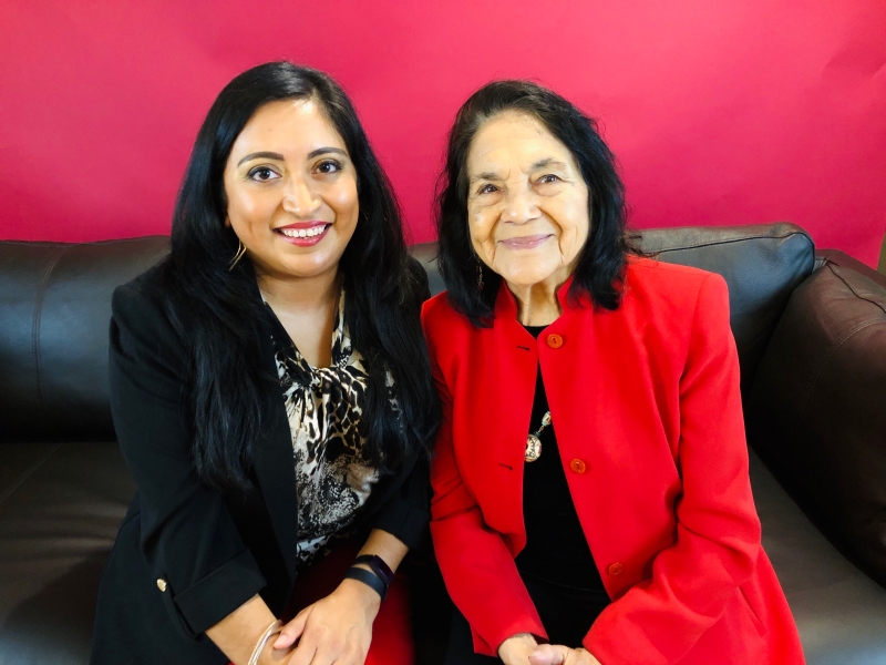 Melanie @QueMeansWhat with Dolores Huerta