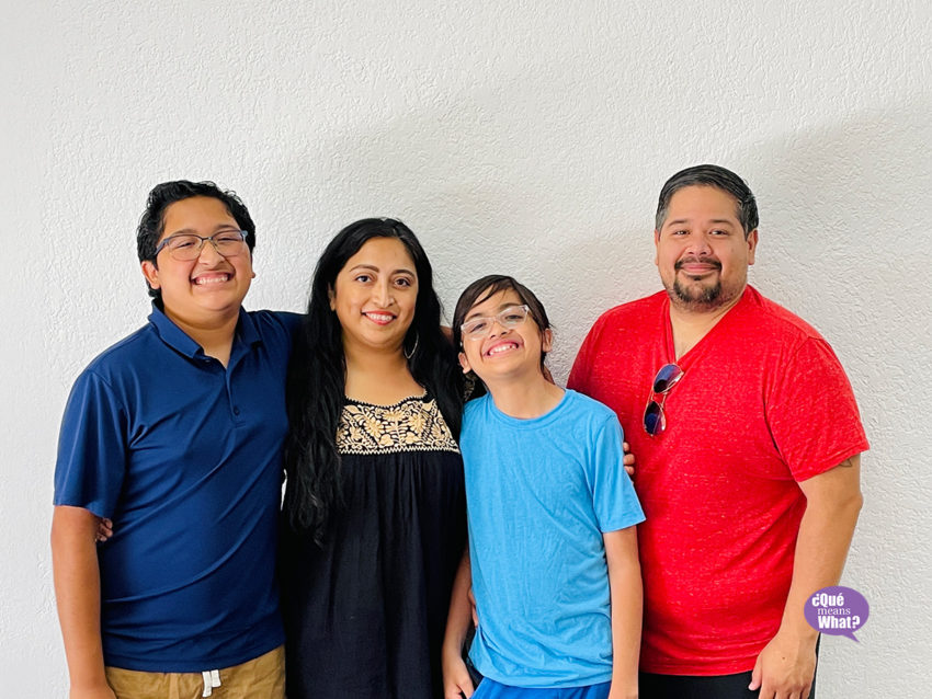 Family photo of a young boy, mom, young boy, dad - Blog Post: Vaccinated Family Protecting Our Health 